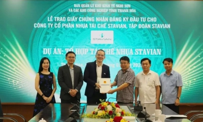 Stavian đầu tư Dự án Tổ hợp Tái chế nhựa ở Thanh Hóa