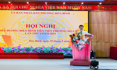 Phường Hòa Bình tổ chức Hội nghị biểu dương điển hình tiên tiến giai đoạn 2020 - 2025