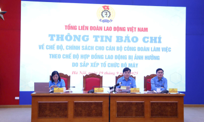 Chi khoảng 400 tỷ cho 425 cán bộ công đoàn chuyên trách nghỉ việc sắp xếp bộ máy