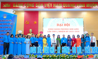 Ra mắt Công đoàn phường Kim Liên lần thứ nhất, nhiệm kỳ 2025-2030
