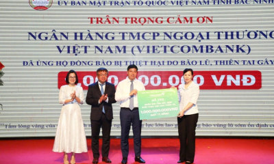 Vietcombank chung tay cùng đồng bào khắc phục hậu quả do thiên tai gây ra