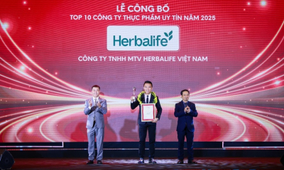 Herbalife Việt Nam được vinh danh Top 10 Công ty Thực phẩm Uy tín lần thứ năm liên tiếp