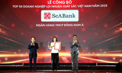 SeABank lần thứ 6 được vinh danh trong top 50 doanh nghiệp có lợi nhuận xuất sắc nhất Việt Nam năm 2025