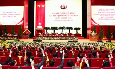 Nghị quyết đại hội đại biểu đảng bộ thành phố Hà Nội lần thứ XVIII, nhiệm kỳ 2025- 2030