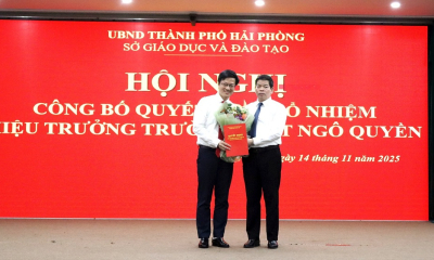 Nhà giáo Tạ Xuân Hòa giữ chức Hiệu trưởng Trường THPT Ngô Quyền