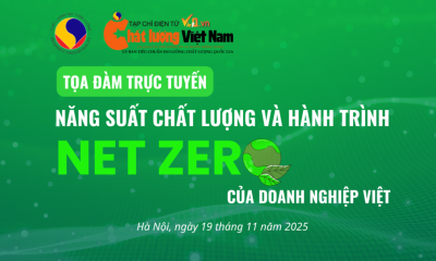 Tọa đàm trực tuyến: ‘Năng suất chất lượng và hành trình Net Zero của doanh nghiệp Việt’