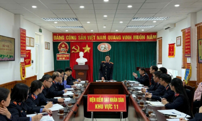 Viện kiểm sát nhân dân Khu vực 11 - Phú Thọ tổ chức Hội nghị triển khai công tác năm 2026