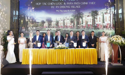 Liên minh MSH Group, Đất Xanh Miền Bắc, Trung Thực Land, AHS Property chính thức ký kết hợp tác chiến lược phân phối dự án Dasong Village