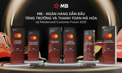 MB được Mastercard vinh danh là ngân hàng dẫn đầu về tăng trưởng chi tiêu quốc tế