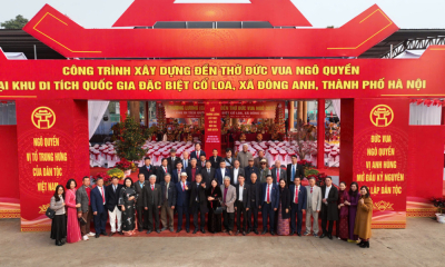 Hà Nội: Cất nóc Đền thờ Đức vua Ngô Quyền tại Khu di tích Quốc gia đặc biệt Cổ Loa