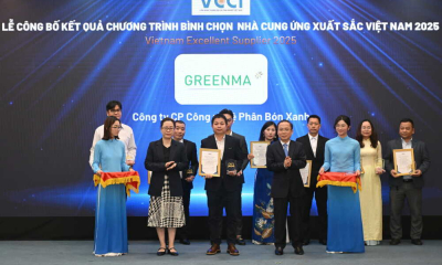 Phân bón hữu cơ Greenma lọt top Nhà cung ứng xuất sắc Việt Nam năm 2025