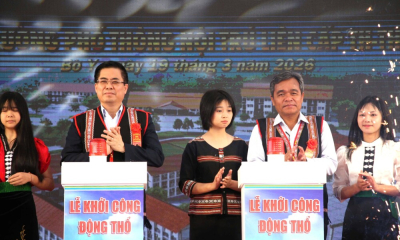 Khởi công xây dựng 5 trường nội trú liên cấp tại các xã biên giới tỉnh Quảng Ngãi