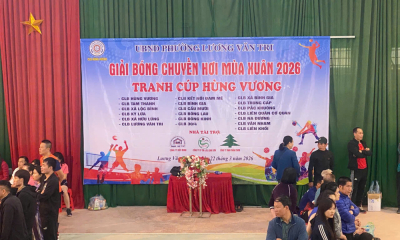 Sôi động Giải Bóng chuyền hơi mùa xuân 2026 – Tranh Cúp Hùng Vương tại Lạng Sơn