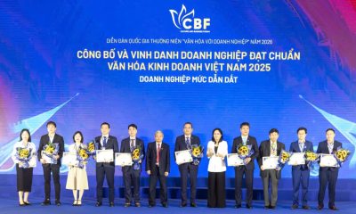 PVFCCo - Phú Mỹ vinh dự được tôn vinh “Doanh nghiệp đạt chuẩn Văn hóa kinh doanh Việt Nam” năm 2025 ở mức Dẫn dắt