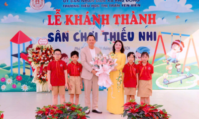 Trường Tiểu học Thị trấn Yên Viên khánh thành sân chơi thiếu nhi