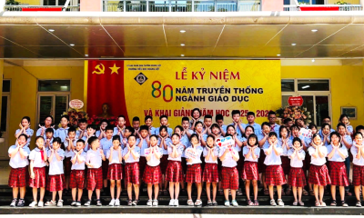 Bông hoa việc tốt tỏa sáng dưới mái trường Tiểu học Hoàng Liệt
