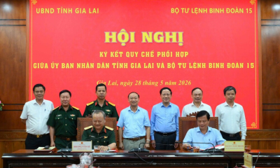 Gia Lai: Ký kết quy chế phối hợp giữa UBND tỉnh và Binh đoàn 15