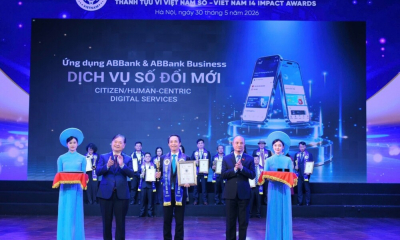 ABBank nhận giải “Dịch vụ số xuất sắc” tại Viet Nam I4 Impact Awards 2026