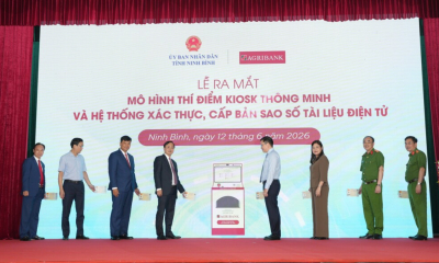 Agribank đồng hành cùng tỉnh Ninh Bình triển khai mô hình Kiosk thông minh: “Cú hích” chuyển đổi số hành chính công