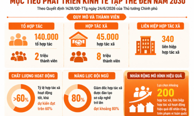 Đường tới 45.000 hợp tác xã và 8 triệu thành viên vào năm 2030