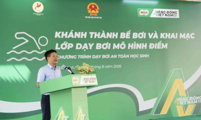Nestlé Việt Nam đồng hành cùng Bộ Giáo dục và Đào tạo trao tặng bể bơi và lớp dạy bơi mô hình điểm cho học sinh tại tỉnh Bắc Ninh