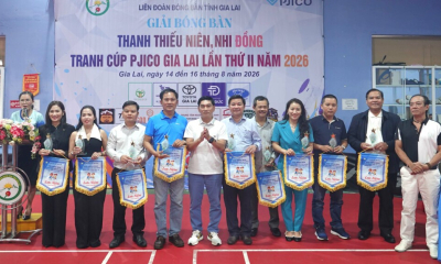 Cúp PJICO Gia Lai 2026: Sân chơi ươm mầm tài năng bóng bàn trẻ