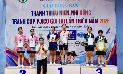 Giải bóng bàn Cúp PJICO Gia Lai 2026: CLB C3KT Kon Tum vô địch toàn đoàn