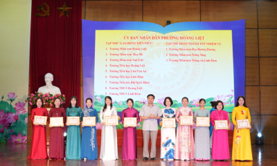 Phường Hoàng Liệt tổng kết năm học 2025-2026, triển khai nhiệm vụ năm học mới