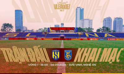 Khai mạc V-LEAGUE 2026 - 2027 trên sân Vinh