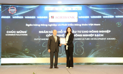 Agribank được vinh danh 3 giải thưởng Ngân hàng Việt Nam tiêu biểu 2026