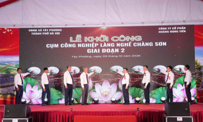 Hà Nội: Khởi công Cụm công nghiệp làng nghề Chàng Sơn giai đoạn 2