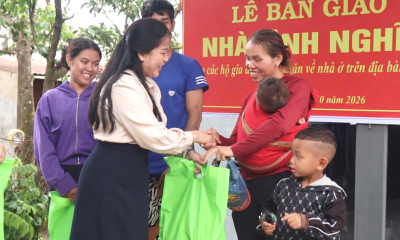 Gia Lai: Bàn giao 10 căn nhà tình nghĩa cho người nghèo xã Hra