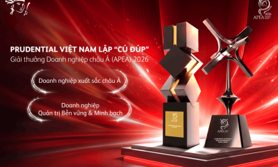 27 năm tại Việt Nam, Prudential nhận cú đúp giải thưởng châu Á – Thái Bình Dương về tăng trưởng chất lượng và quản trị doanh nghiệp