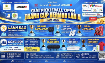 Khởi tranh Giải Pickleball Hermod lần thứ 2