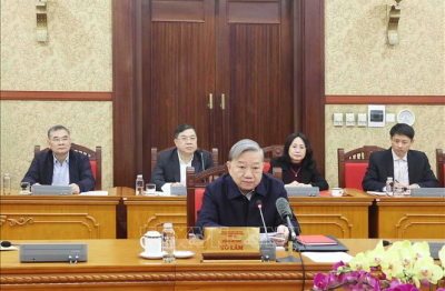 Tổng Bí thư Tô Lâm chủ trì Hội nghị của Ban Bí thư đánh giá công tác tổ chức Tết Ất Tỵ