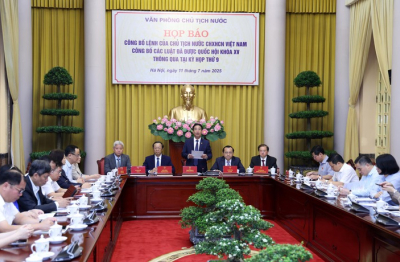 Công bố Lệnh của Chủ tịch nước về 9 luật vừa được thông qua