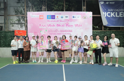 Sôi động giải Pickleball Venus Cup chào mừng ngày Phụ nữ Việt Nam 20/10