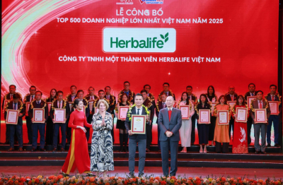 Herbalife Việt Nam liên tiếp góp mặt trong top 500 doanh nghiệp lớn nhất