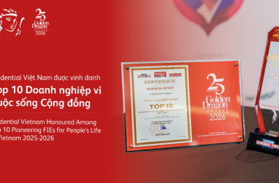 Nhiều năm liền được vinh danh tại Rồng Vàng, Prudential khẳng định uy tín thương hiệu và cam kết phát triển lâu dài tại Việt Nam