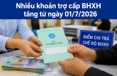 Những khoản trợ cấp BHXH tăng từ ngày 1/7/2026 mà người hưởng lưu ý