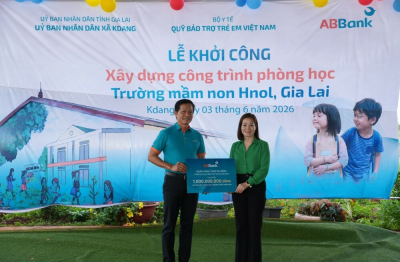 ABBank thêm “lớp học hạnh phúc” cho trẻ em Gia Lai