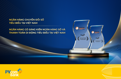 PVcomBank được vinh danh với hai giải thưởng chuyển đổi số uy tín của Tạp chí Asian Banking & Finance (ABF)