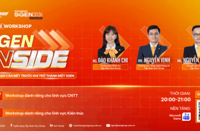 Bứt phá sự nghiệp cùng workshop trực tuyến giải mã chương trình Sun Group SGEN 2026