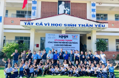 Lan tỏa nhân ái qua thư viện Bồ câu trắng và sân chơi thiếu nhi tại Trường Tiểu học Võ Thị Sáu
