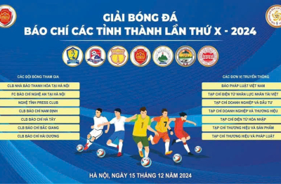 Sắp diễn ra Giải bóng đá báo chí các tỉnh, thành lần X - năm 2024