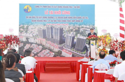 Hà Nội: Tái khởi công đường Vành đai 2,5 đoạn Đầm Hồng - Quốc lộ 1A