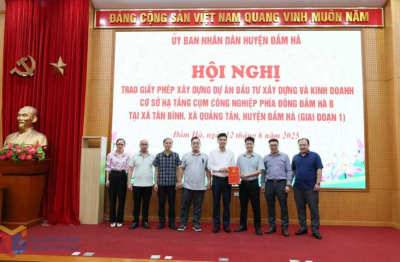 Quảng Ninh: Trao giấy phép xây dựng Dự án Cụm công nghiệp phía Đông Đầm Hà B