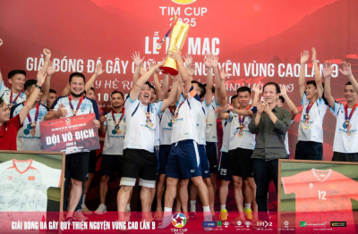 TIM CUP 2025: Phép màu yêu thương từ những trái bóng và những tấm lòng vàng