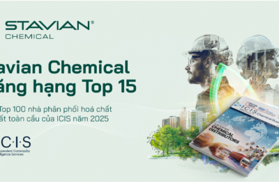 Stavian Hóa chất đứng thứ 15 trong 100 nhà phân phối hóa chất lớn nhất toàn cầu theo ICIS 2025