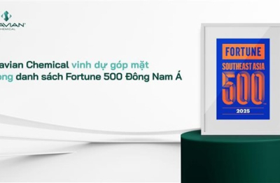 Stavian Hóa chất được Fortune vinh danh Top 219 doanh nghiệp lớn nhất Đông Nam Á năm 2025